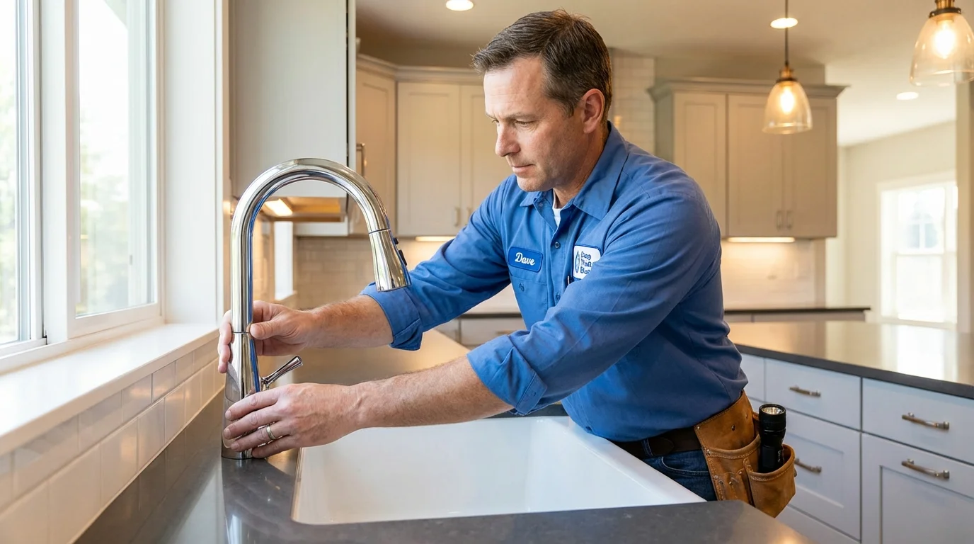 Kitchen faucet installation by Johns Plumbing LLC in Alexander City